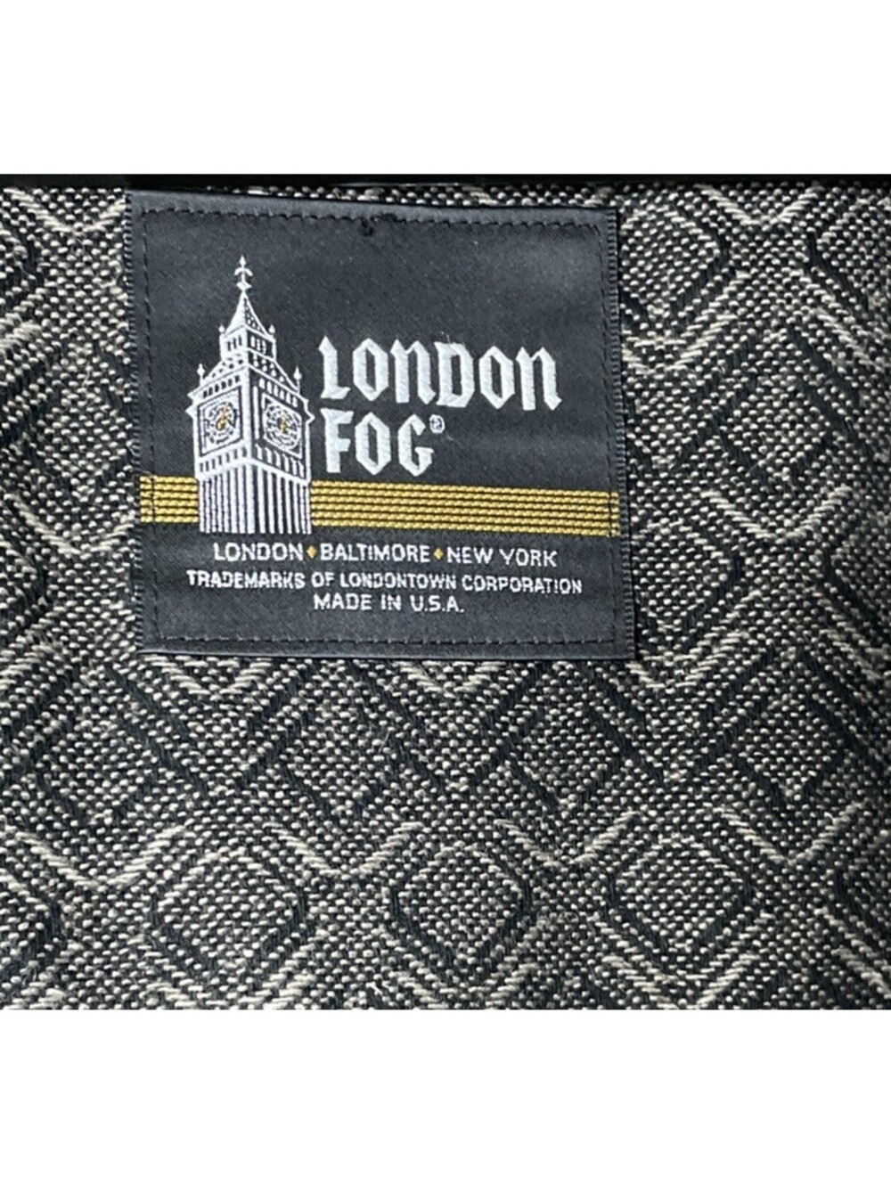 Vintage London Fog Trench Coat USA Made Belted Brown Lined Size 16 R Excellent - Picture 7 of 15